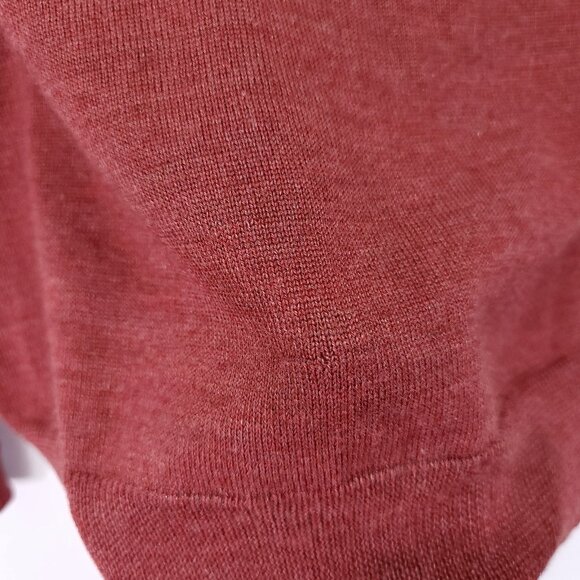 Brook Brothers Sweater Wool Silk Cashmere Womens Medium Red Pullover Top - Picture 5 of 13